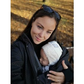 Csillogós kismama - és hordozókabát