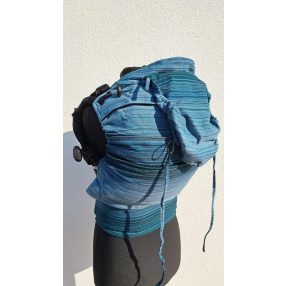 Malachite kendőből készült Maraya csatos hordozó