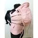 Pink Linen Wildness kendőből készült Maraya csatos hordozó