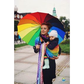 Rainbow Stars karikás kendő